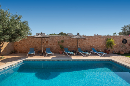 Garden and pool