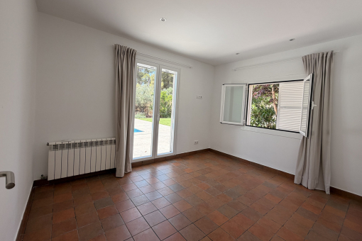 Master bedroom with terrace access