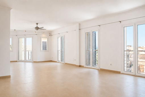 Living and dining area with access to the balconyLiving and dining area with access to the balcony