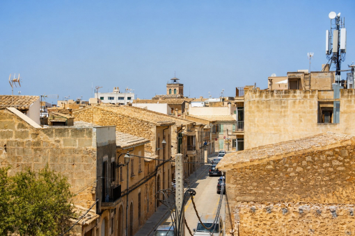 View towards the city center