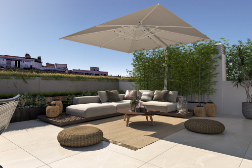 Großzügige Dachterrasse