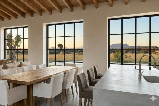 Render del salón-comedor