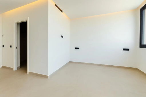 Bright third double bedroom of the villa