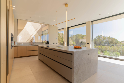 Cocina de diseño abierta