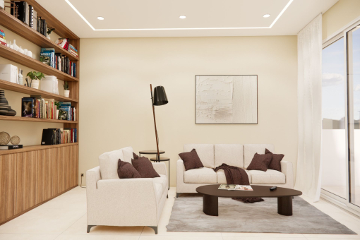 Open-plan living area