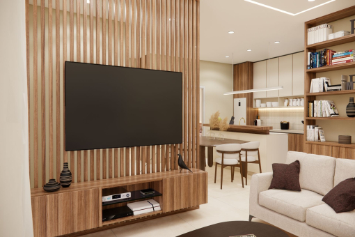 Open-plan living area