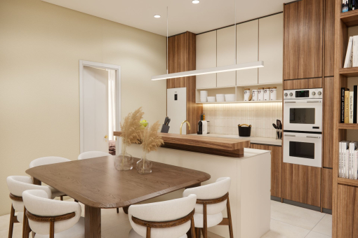 Open-plan dining area