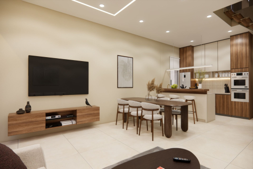 Open-plan living area