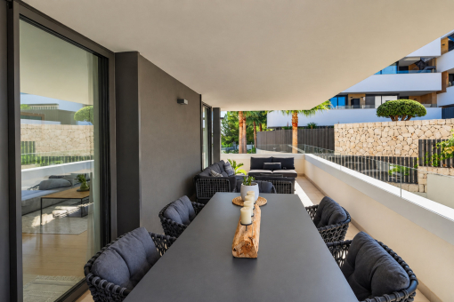Terrace dining area