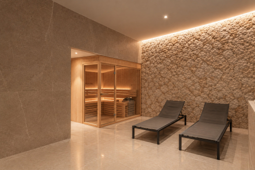 Sauna and relaxation area