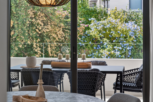 View from the dining area