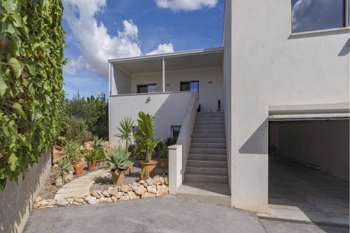Entrance to House and Garage