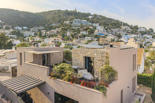Vista de la terraza en la azotea