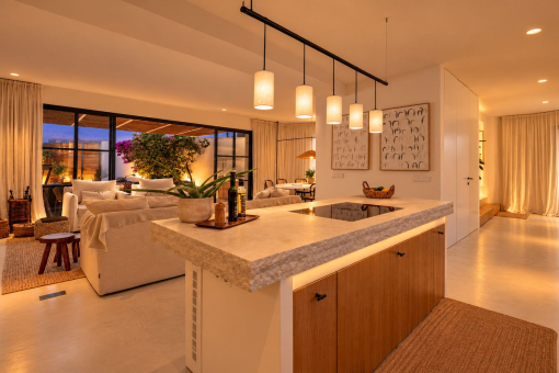 Evening atmosphere in the kitchen