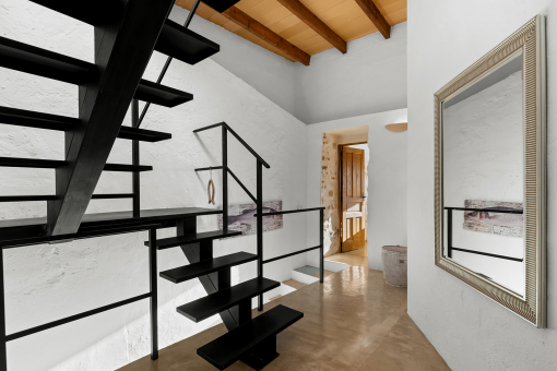 Modern Staircase Leading to the Panoramic Terrace