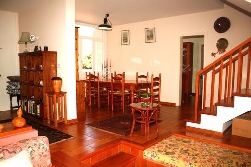view to the dining area