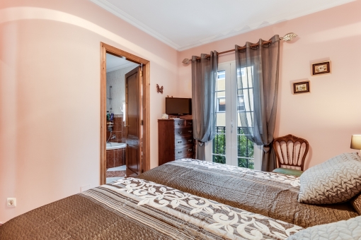 Schlafzimmer mit französischen Balkon