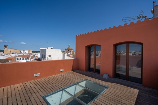 Access to the rooftop terrace