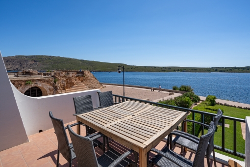 Terrace with stunning sea views