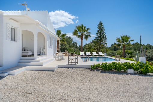 Inviting pool area