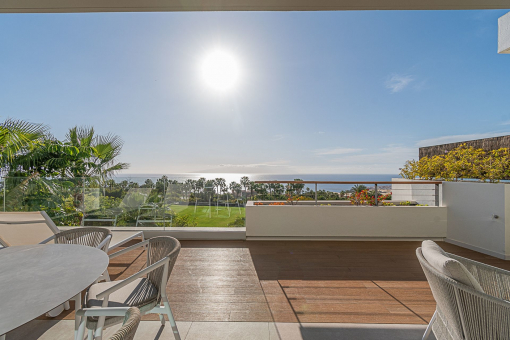 Exclusive corner-apartment with large terrace and sea views in Jardines de Abama