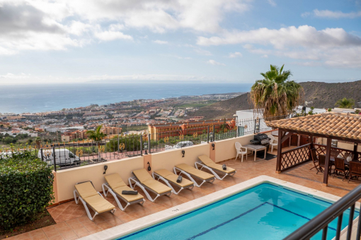 Elegant five-bedroom villa with panoramic ocean views in Roque del Conde, Costa Adeje