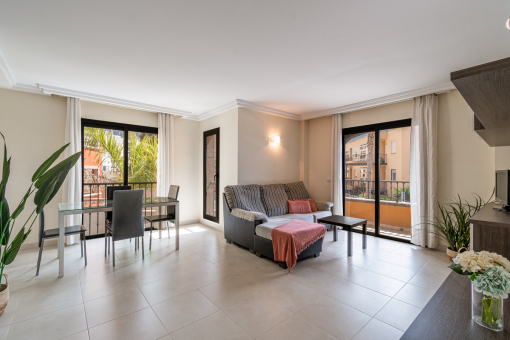 Living and dining area