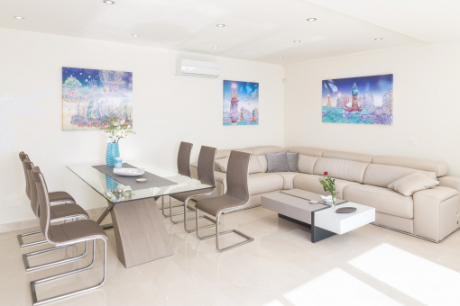 Living and dining area