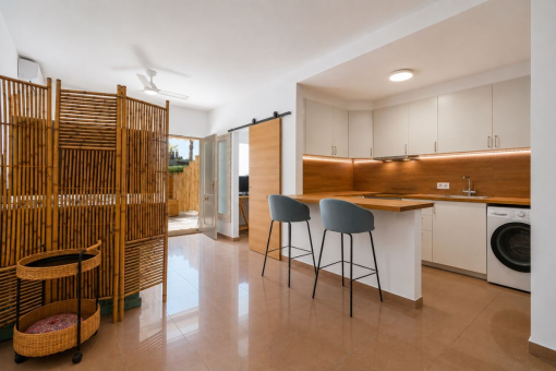 Living room and Kitchen