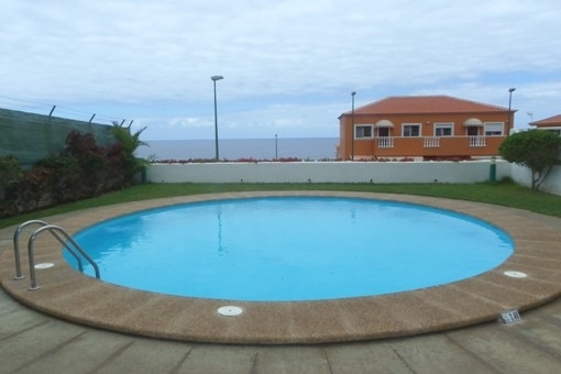 The community pool at the sea