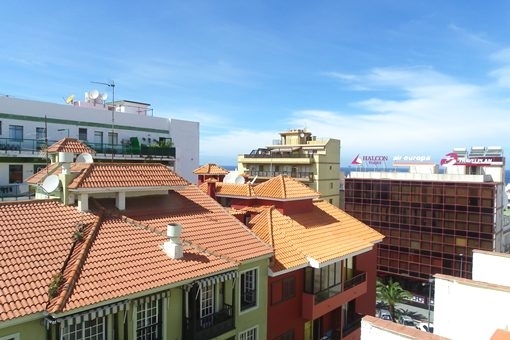 View over the rooftops to the sea