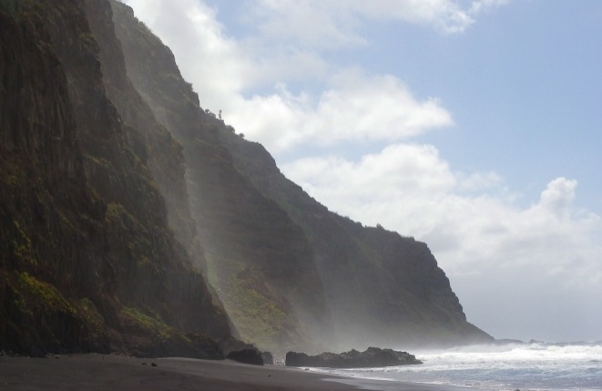 Romantic cliffs of Tenerife's beautiful north coast