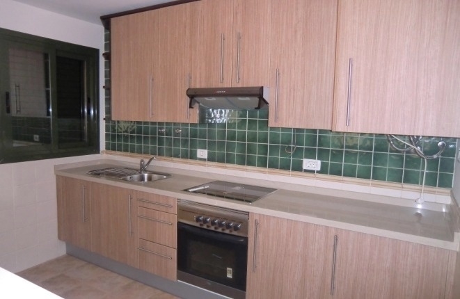 Bright kitchen with ceramic hobs