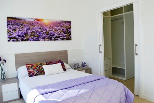 Bedroom with built-in wardrobe