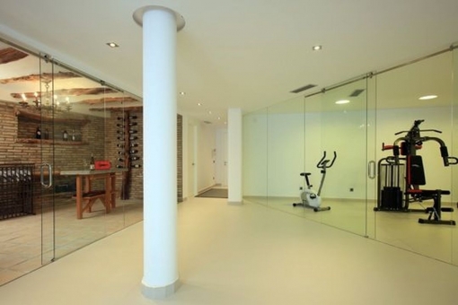 Wine cellar and home gym