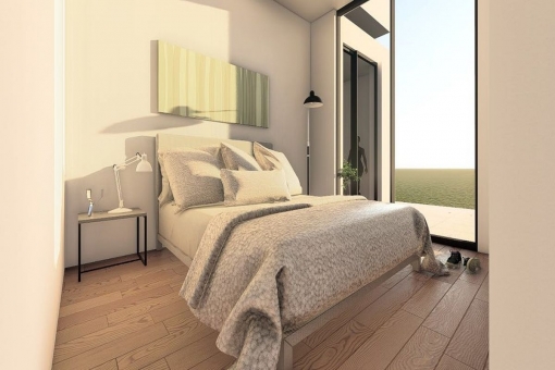 One of 3 bedrooms