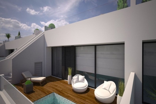Alternative view of the terrace